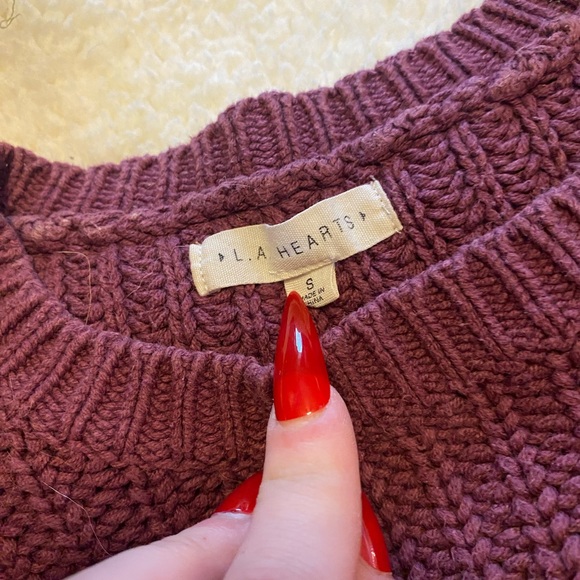 Knit Cropped Sweater - Picture 2 of 3